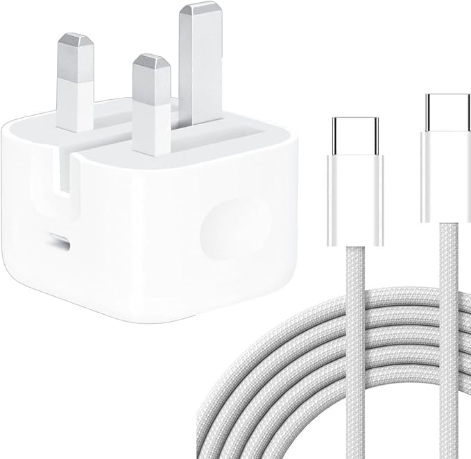 35W Triple Fast Charger Type C Port with Type C to Type C Charging Cable 1M