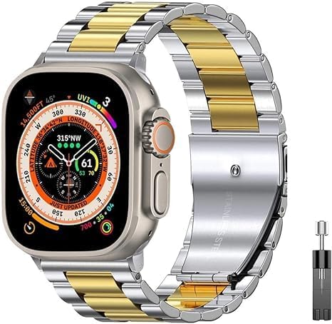 Rolex Strap for Smart Watch "dual color" - Compatible with Apple & Similar - 42mm to 49mm