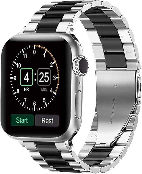 Rolex Strap for Smart Watch "dual color" - Compatible with Apple & Similar - 42mm to 49mm