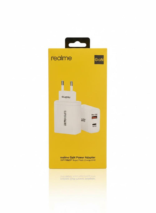 65W Fast Charger Realme GaN Super flash , with 1.5M USB C Cable